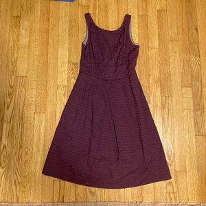 J.Crew Purple A-line Midi Dress